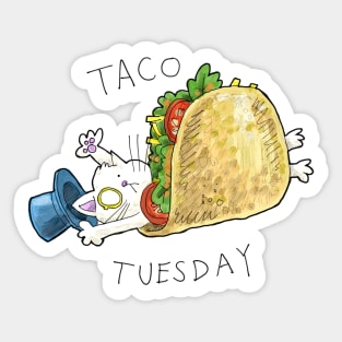 Dapper Cat - Taco Tuesday Sticker